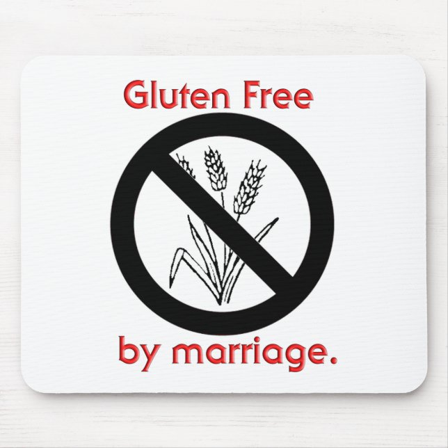 Tapis De Souris Le gluten libèrent par mariage (Devant)
