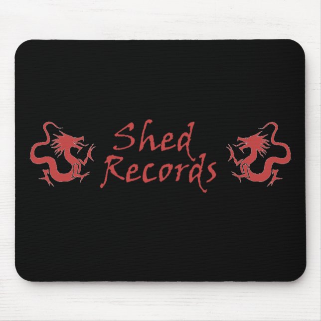 Tapis De Souris Le hangar enregistre Mousepad rouge (Devant)