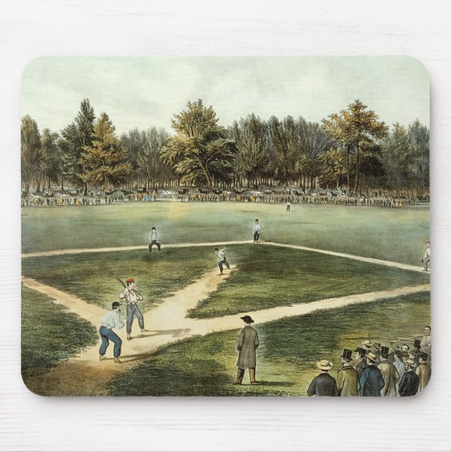 Tapis De Souris Le jeu national américain du base-ball (Devant)