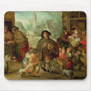 Tapis De Souris Le joueur aveugle de Hurdy Gurdy