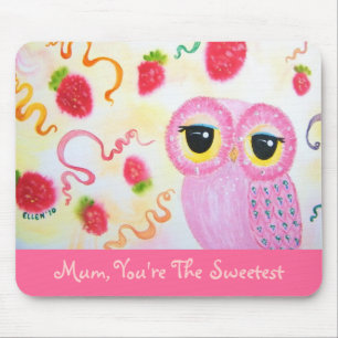Tapis De Souris Le jour de mère de fraise de fraise