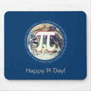 Tapis De Souris Le jour heureux   de pi célèbrent des maths