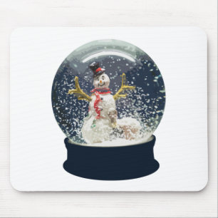 Tapis De Souris Le joyeux bonhomme de neige d'hiver du monde des n