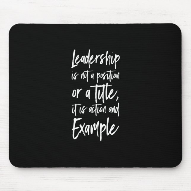 Tapis De Souris le leadership est un exemple (Devant)