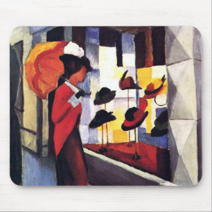 Tapis De Souris Le magasin casquette par August Macke