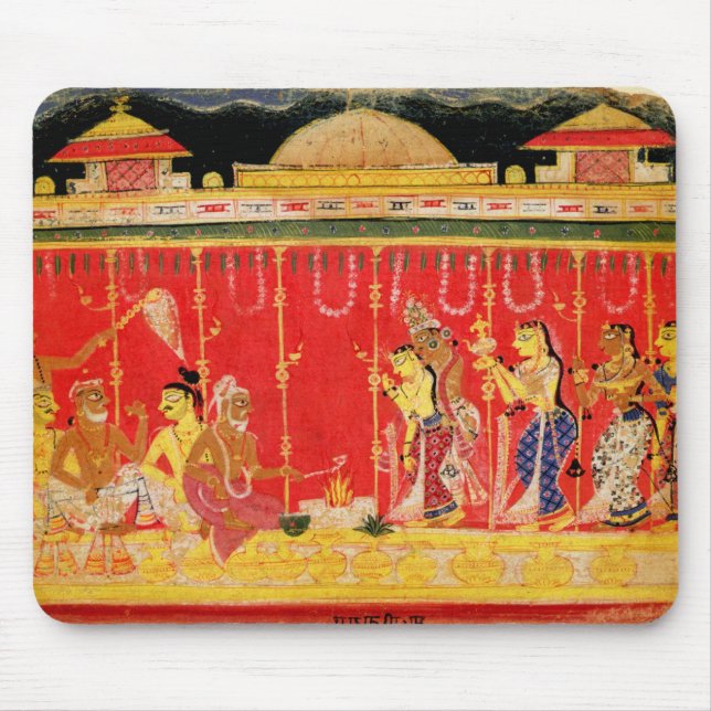 Tapis De Souris Le mariage des parents de Krishna, d'une (Devant)