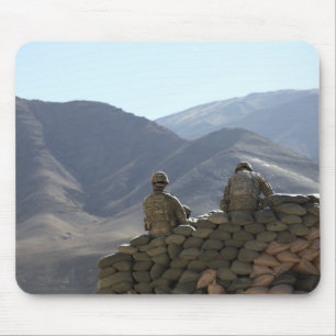 Tapis De Souris le matériel de transmissions de course de soldats