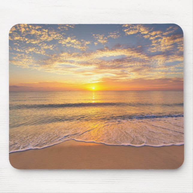 Tapis De Souris Le matin Sun au bord de la mer (Devant)