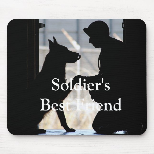 Tapis De Souris Le meilleur ami du soldat (Devant)