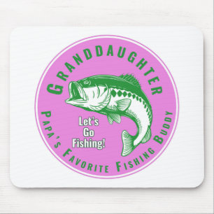 Tapis De Souris Le meilleur compagnon de pêche de Papa