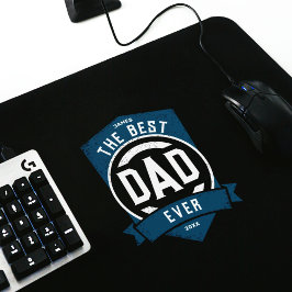 Tapis De Souris Le meilleur papa jamais moderne cadeau de Fête des