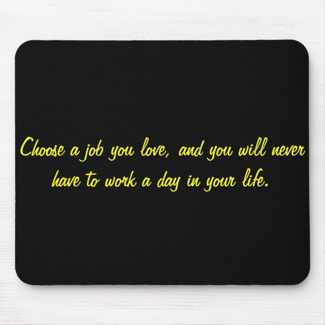 Tapis De Souris Le meilleur travail (Devant)