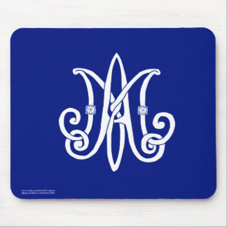 Tapis De Souris Le monogramme Mousepad de Mary