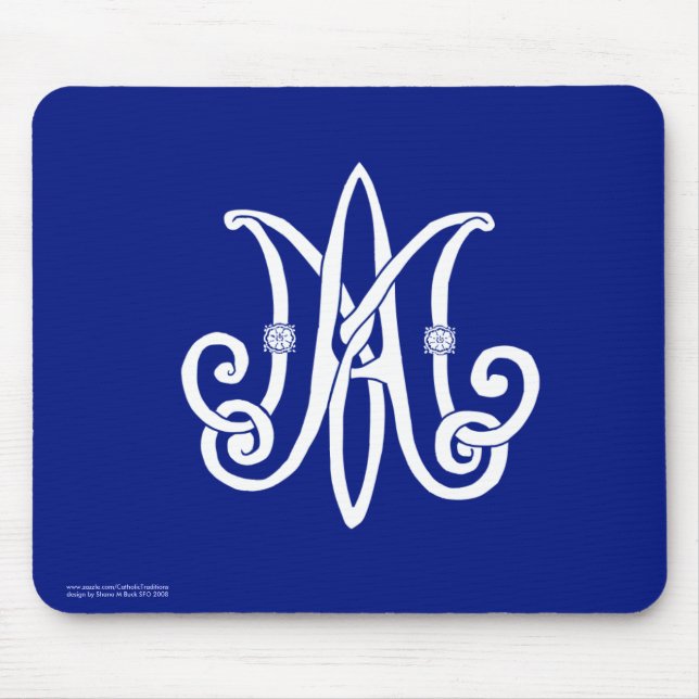 Tapis De Souris Le monogramme Mousepad de Mary (Devant)