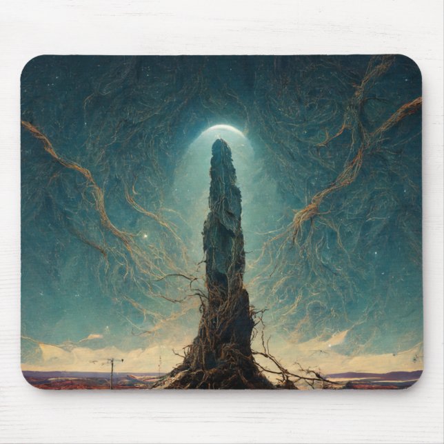 Tapis De Souris Le Monolithe 2 Imaginaire Sci-Fi Art (Devant)