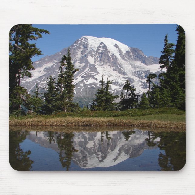 Tapis De Souris Le Mont Rainier reflété dans le lac Mountain (Devant)