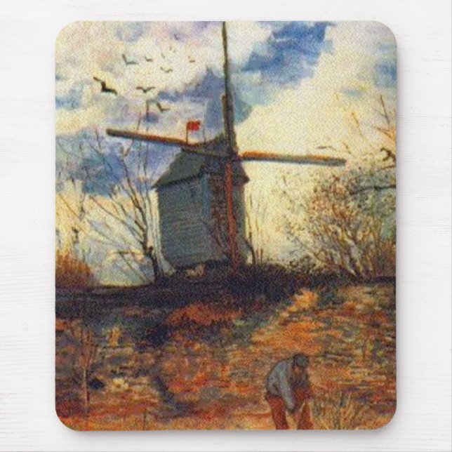 Tapis De Souris Le Moulin de la Galette Van Gogh (Devant)