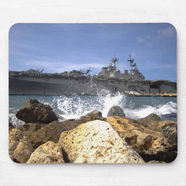 Tapis De Souris Le navire d'assaut amphibie USS Kearsarge (Devant)