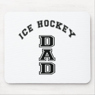 TAPIS DE SOURIS LE PAPA DE HOCKEY SUR GLACE FOLÂTRE DES