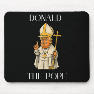 Tapis De Souris Le pape Trump drôle Trump Vatican Christian Retro