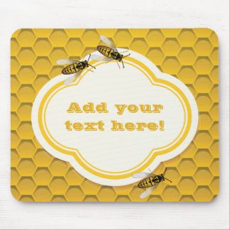 Tapis De Souris Le peigne de miel et les abeilles