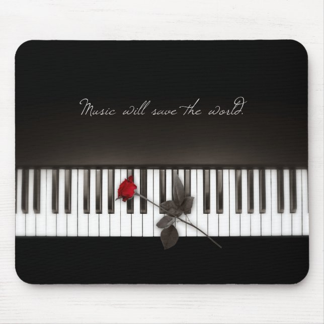 Tapis De Souris Le piano verrouille le mousepad de mélomane de (Devant)