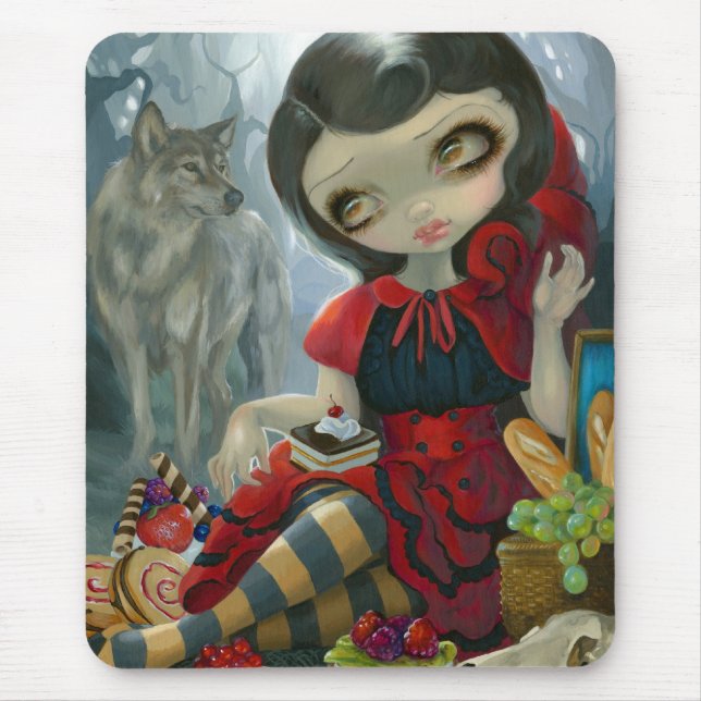 Tapis De Souris Le pique-nique" Mousepad "du capuchon rouge (Devant)