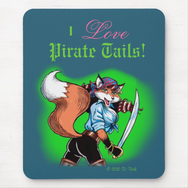 Tapis De Souris Le pirate coupe la queue Mousepad (Devant)