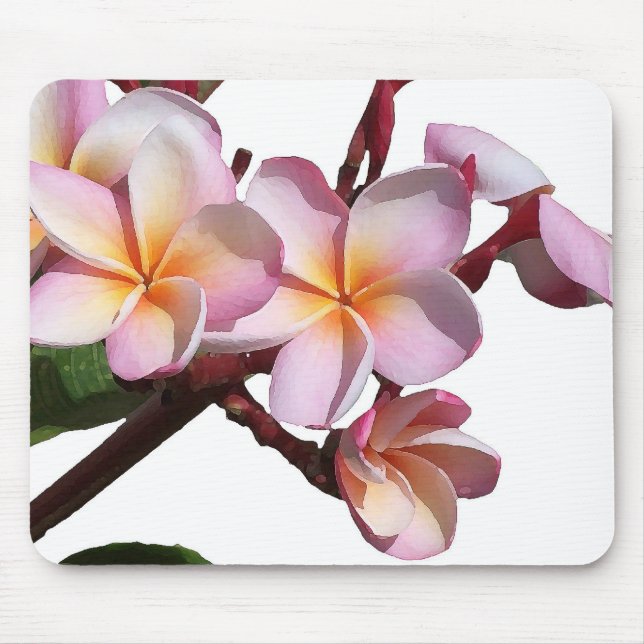 Tapis De Souris Le Plumeria fleurit Mousepad (Devant)