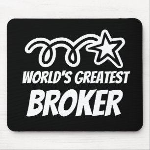 Tapis De Souris Le plus grand cadeau de souris Broker du monde pou