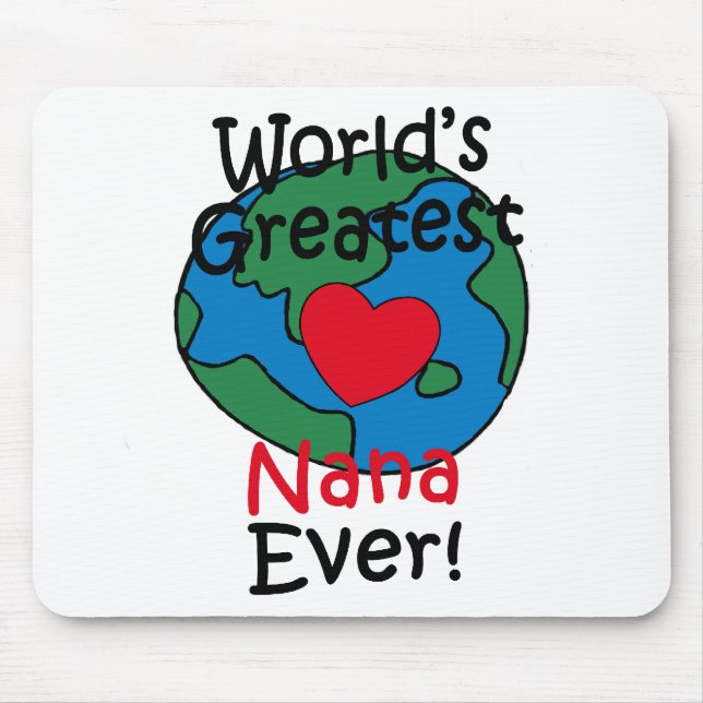 Tapis De Souris Le plus grand coeur de Nana du monde (Devant)