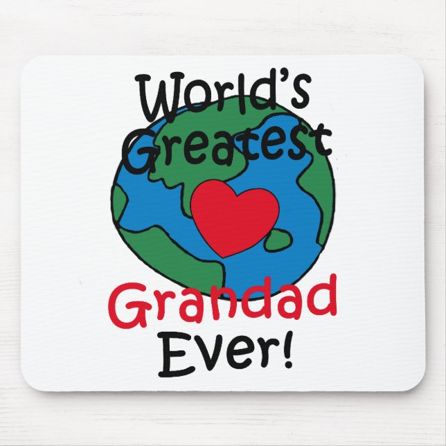 Tapis De Souris Le plus grand coeur du papy du monde (Devant)