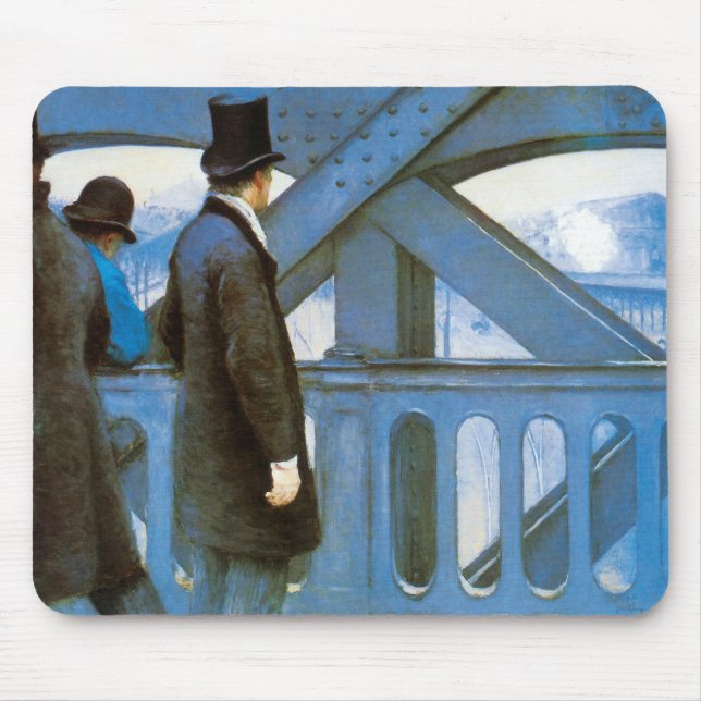 Tapis De Souris Le Pont de l'Europe par Gustave Caillebotte (Devant)