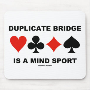 Tapis De Souris Le pont en double est un sport d'esprit (les