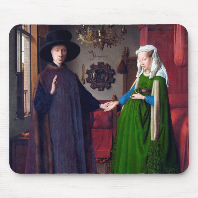 Tapis De Souris Le portrait Arnolfini, Jan van Eyck (Devant)