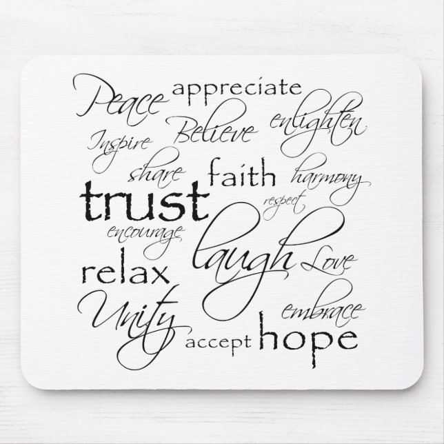 Tapis De Souris Le positif exprime des articles (Devant)