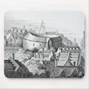 Tapis De Souris Le premier théâtre de globe ou théâtre rose