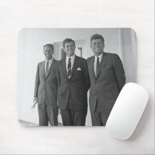 Tapis De Souris Le président américain John Kennedy et ses frères,
