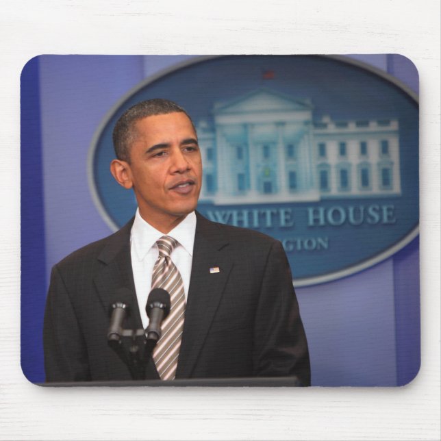 Tapis De Souris Le Président Barack Obama fait un faire-part (Devant)