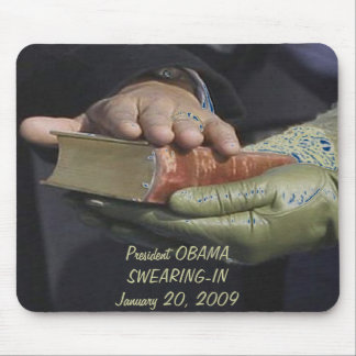 Tapis De Souris Le président Obama - Commémoration SWEARING