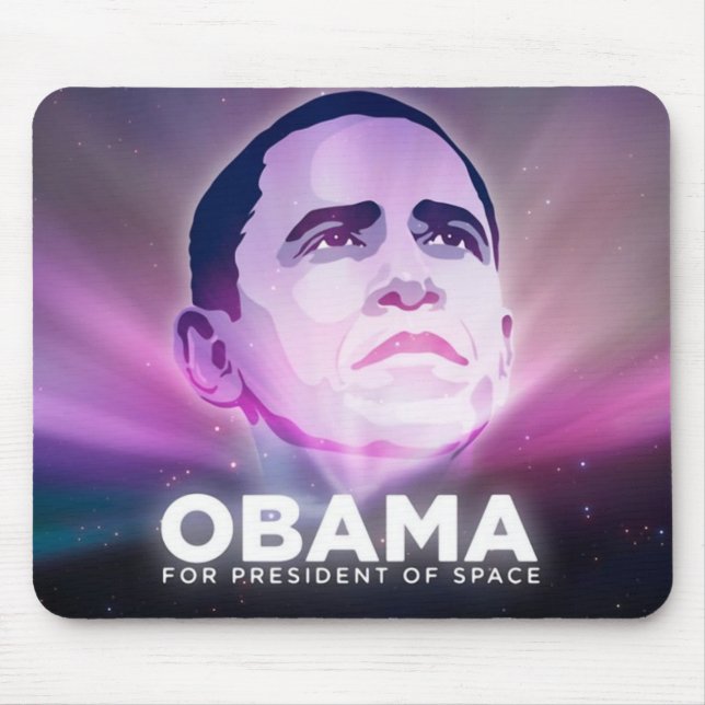 Tapis De Souris Le Président Obama PRÉSIDENT de l'ESPACE (Devant)