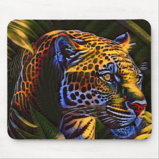 Tapis De Souris Le puissant Jaguar, un prédateur de la jungle