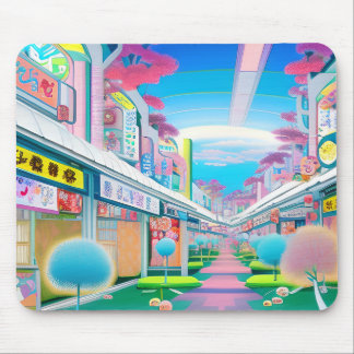 Tapis De Souris Le quartier de Sakae - Japon Art