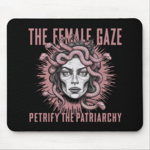 Tapis De Souris Le Regard Féminin Pétrifie La Méduse Patriarcale