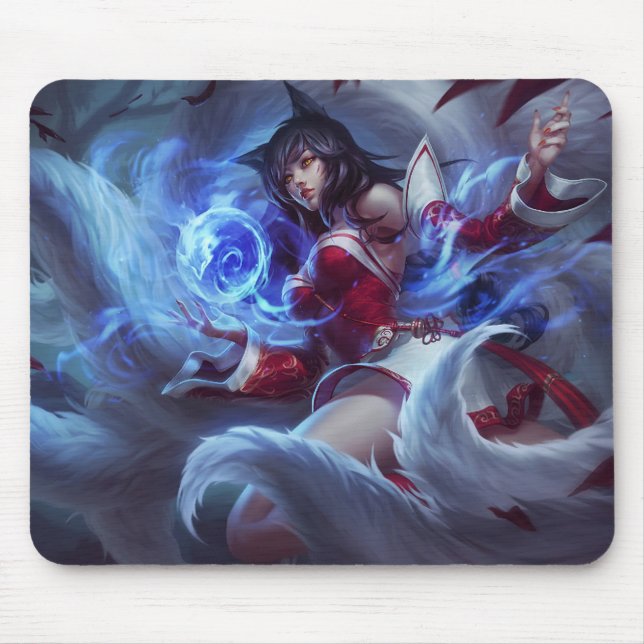 Tapis De Souris Le renard à neuf queues | Mousepad personnalisable (Devant)