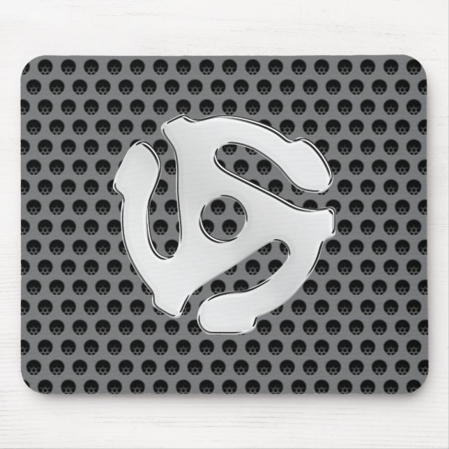 Tapis De Souris Le rétro chrome argenté aiment l'entretoise 45 (Devant)