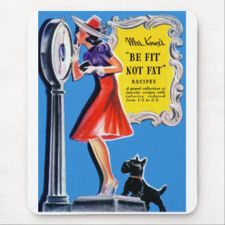 Tapis De Souris Le rétro kitsch vintage de femmes soit adapté,