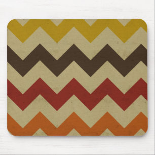 Tapis De Souris Le rétro zigzag de chevron barre le motif de