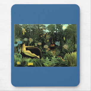 Tapis De Souris Le rêve d'Henri Rousseau (1910)
