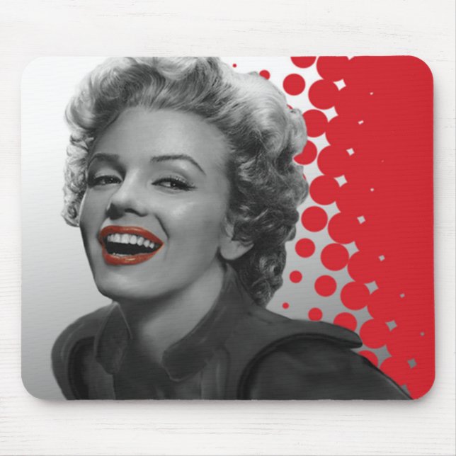 Tapis De Souris Le rouge pointille Marilyn (Devant)